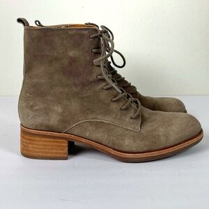 Kork Ease taupe suede lace up boots size 8.5